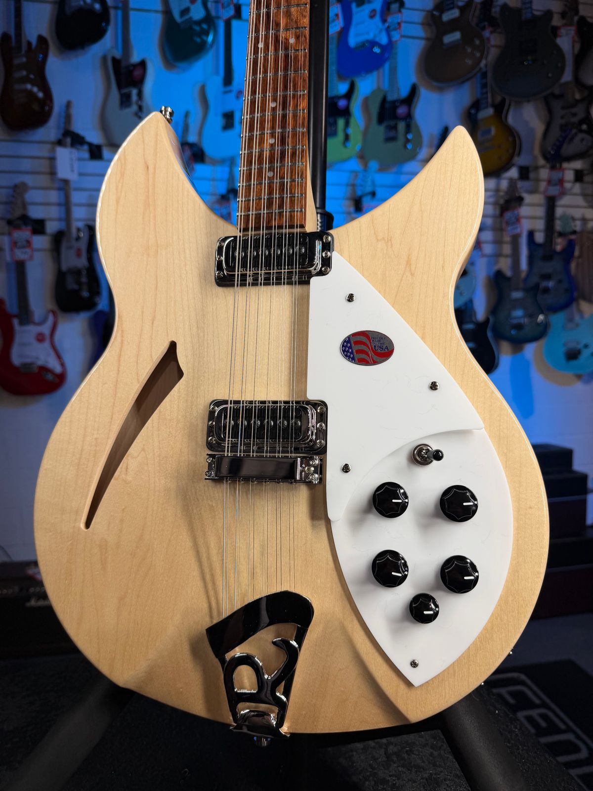 Rickenbacker 330/12 Mapleglo Semi-Hollow Electric Guitar, with Ric Case