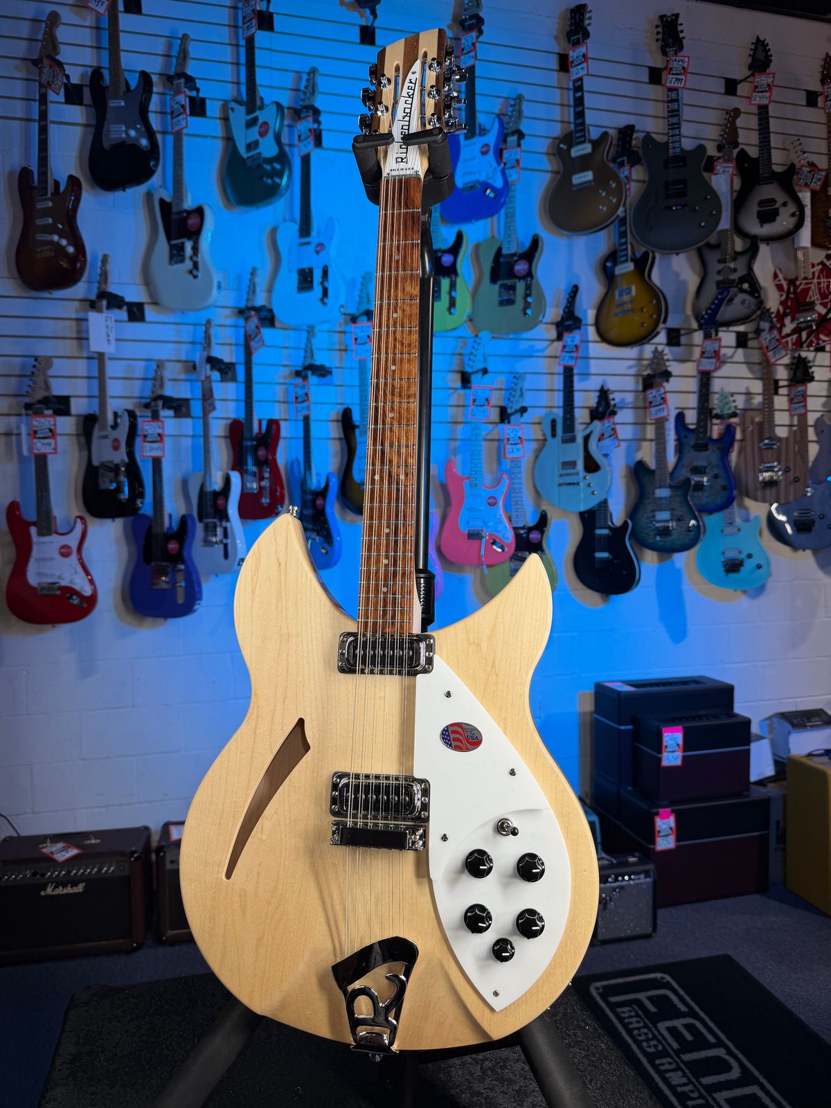 Rickenbacker 330/12 Mapleglo Semi-Hollow Electric Guitar, with Ric Case